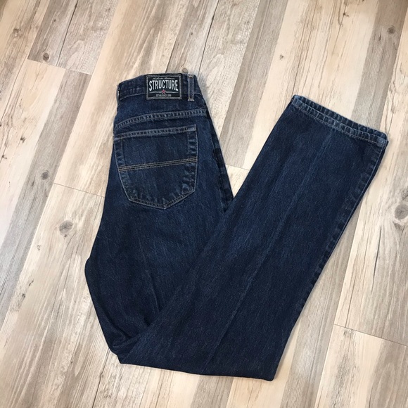 Men’s Vintage Structure dark denim Jeans 31X34 - Picture 11 of 12